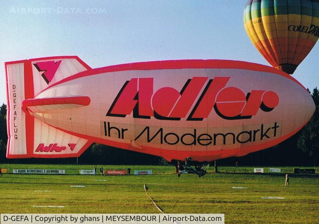 D-GEFA, Cameron Balloons Colt AS-80 C/N 1, Meysembourg 1993'Adler Ihr Modemarkt'