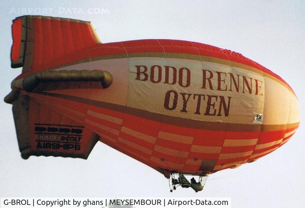 G-BROL, 1989 Cameron Balloons Ltd COLT AS-105 GD C/N 1578, Meysembourg 1993'Bodo Renne Oyten'