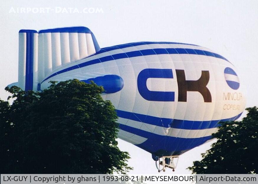 LX-GUY, 1993 Cameron Balloons DP-80 C/N 3083, Meysembourg 1993'CM Minolta Copiers'