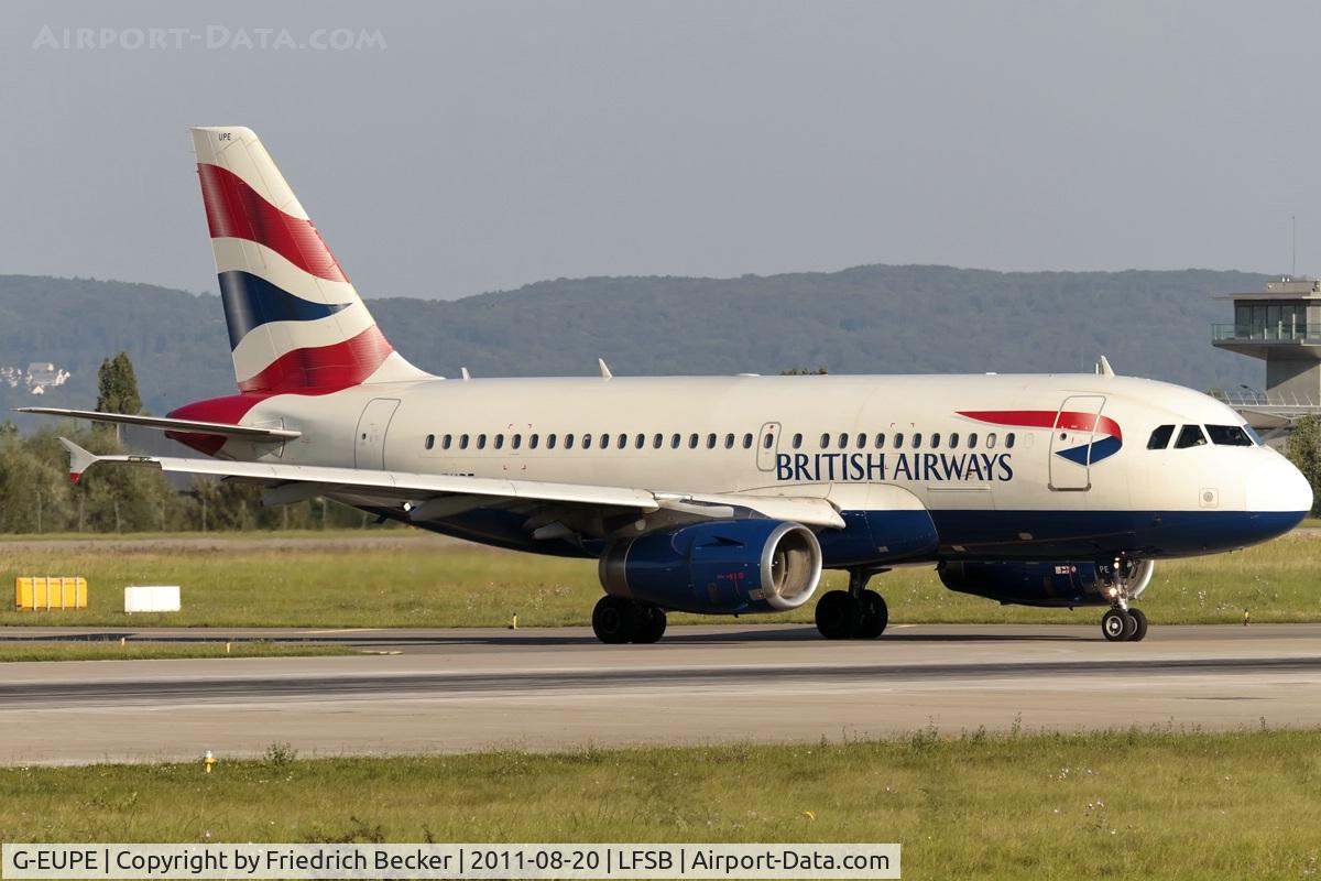 G-EUPE, 2000 Airbus A319-131 C/N 1193, line up for departure
