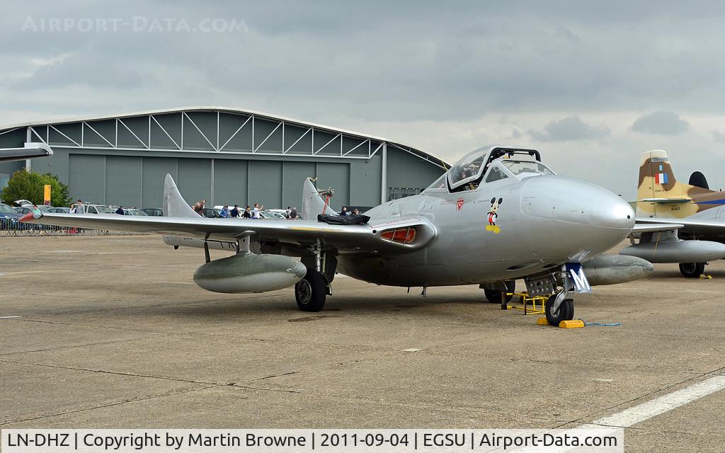 LN-DHZ, 1959 De Havilland (F+W Emmen) Vampire T55 (DH-115) C/N 990, DULL AND RAINY DAY