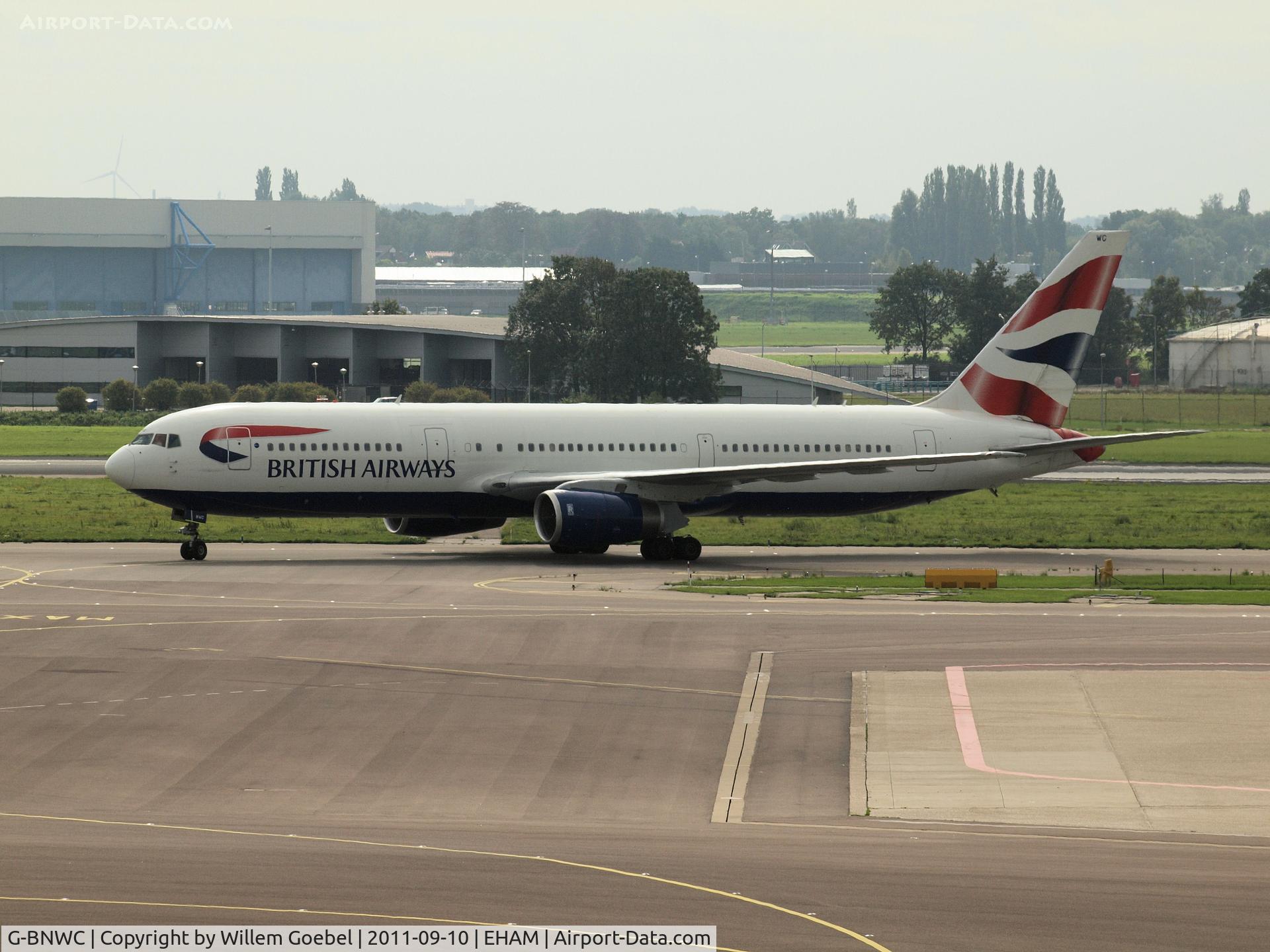 G-BNWC, 1989 Boeing 767-336 C/N 24335, Arrival on