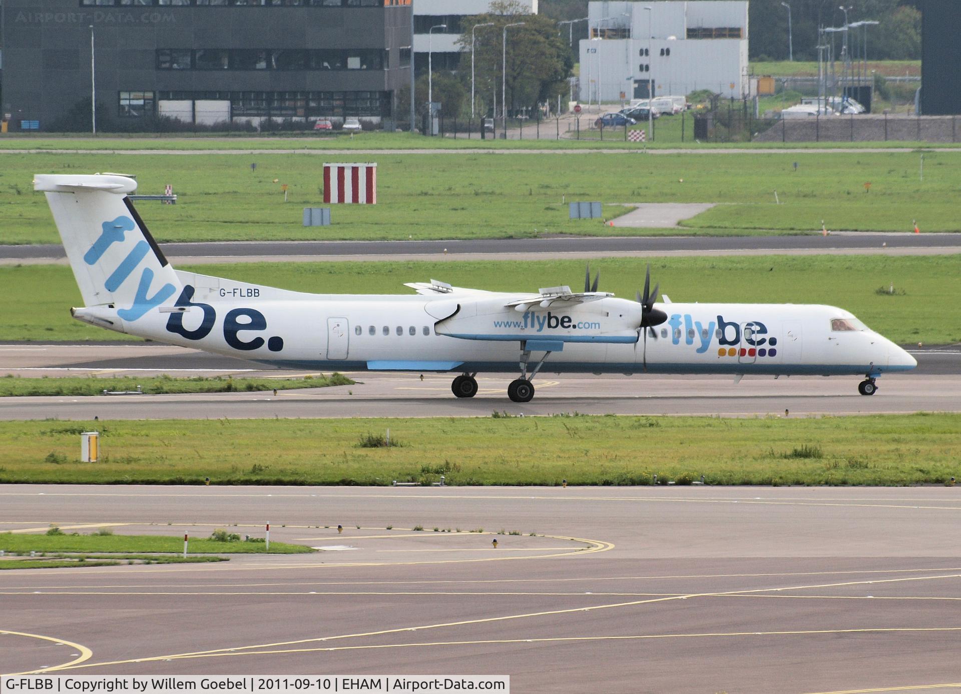 G-FLBB, 2009 De Havilland Canada DHC-8-402Q Dash 8 C/N 4255, Taxi to the runway of 