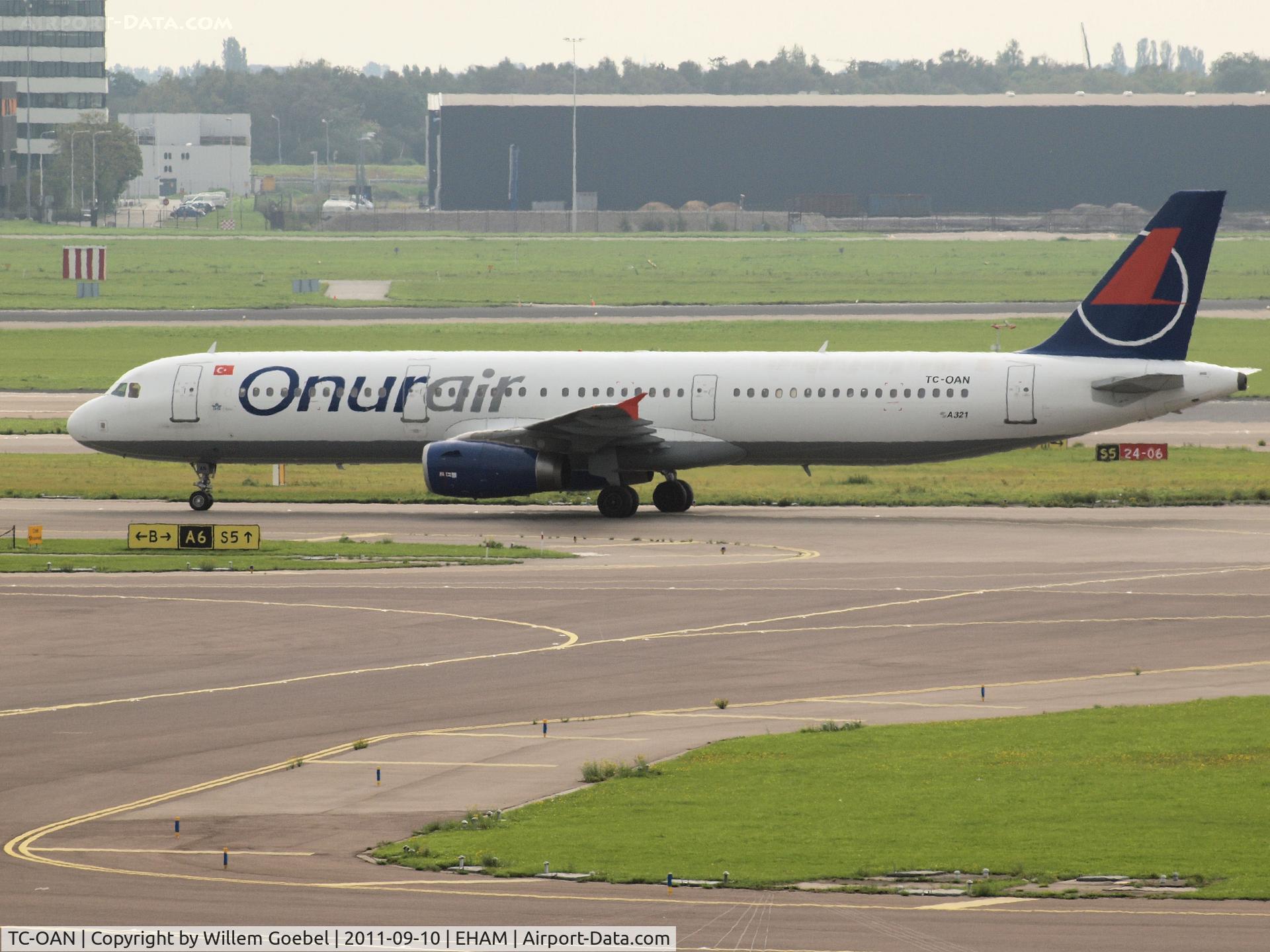 TC-OAN, 2001 Airbus A321-231 C/N 1421, Taxi to the runway of 