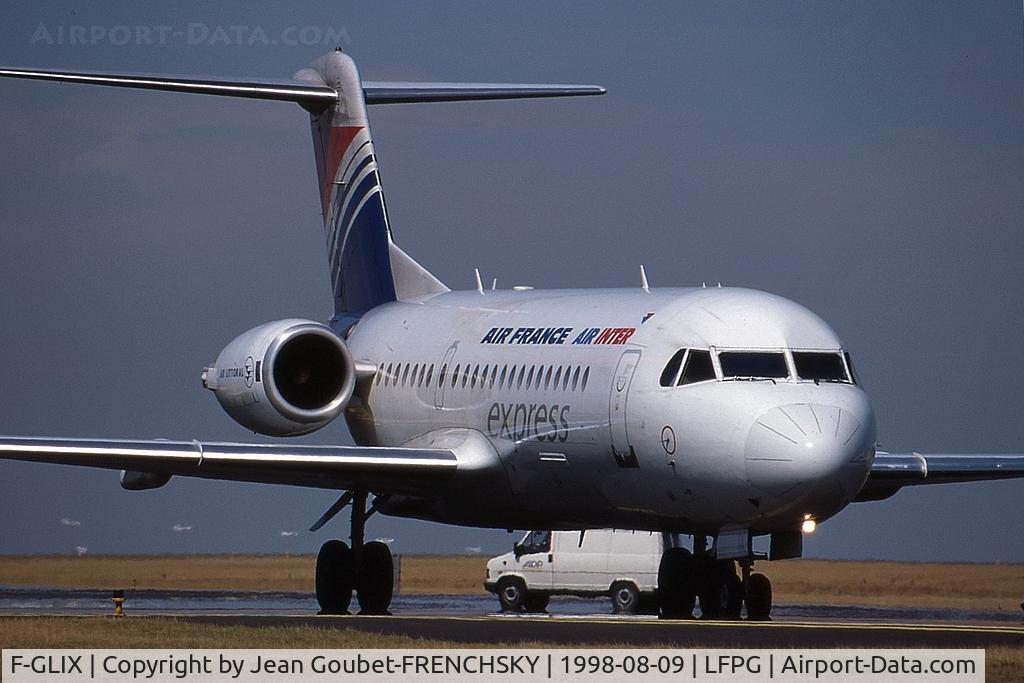 F-GLIX, 1995 Fokker 70 (F-28-0070) C/N 11558, CDG T1