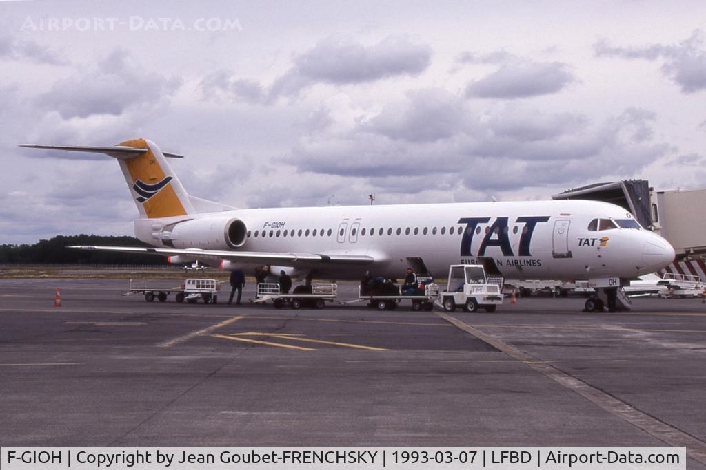 F-GIOH, 1992 Fokker 100 (F-28-0100) C/N 11424, .....