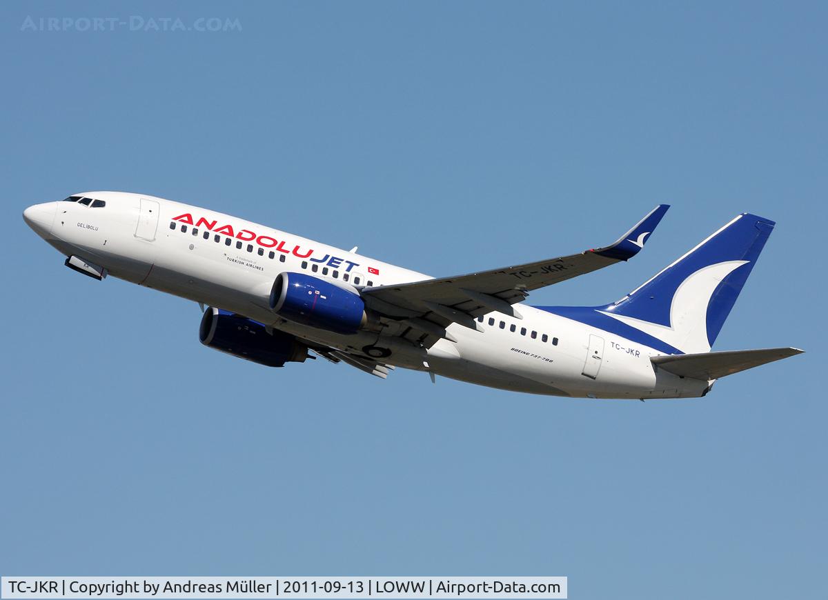 TC-JKR, 2007 Boeing 737-7GL C/N 34760, For Turkish Airlines
