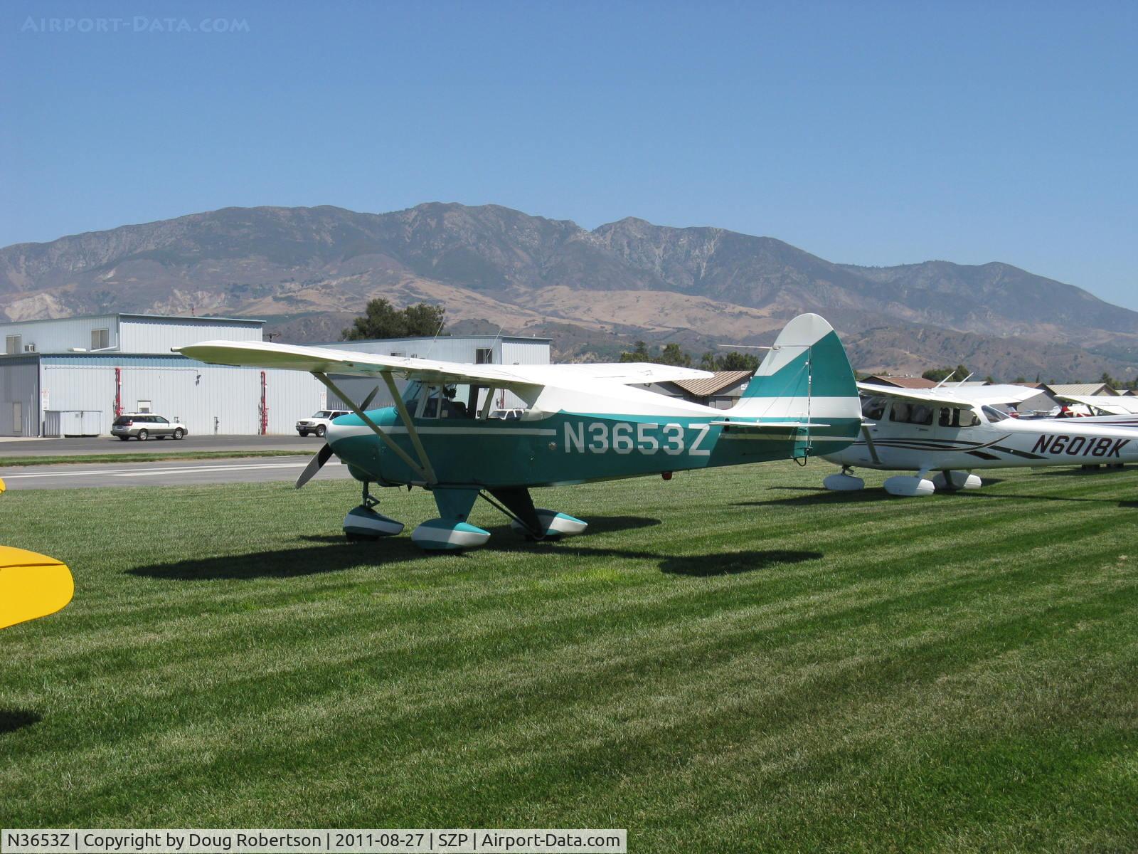 N3653Z, 1960 Piper PA-22-150 C/N 22-7550, 1960 Piper PA-22-150 TRI-PACER, Lycoming O-320 150 Hp