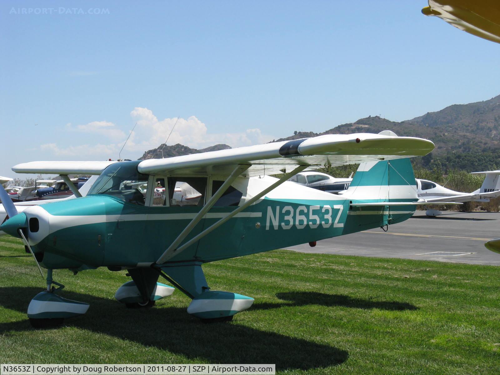 N3653Z, 1960 Piper PA-22-150 C/N 22-7550, 1960 Piper PA-22-150 TRI-PACER, Lycoming O-320 150 Hp