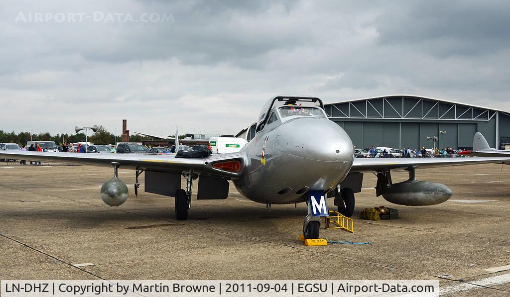 LN-DHZ, 1959 De Havilland (F+W Emmen) Vampire T55 (DH-115) C/N 990, DULL AND RAINY