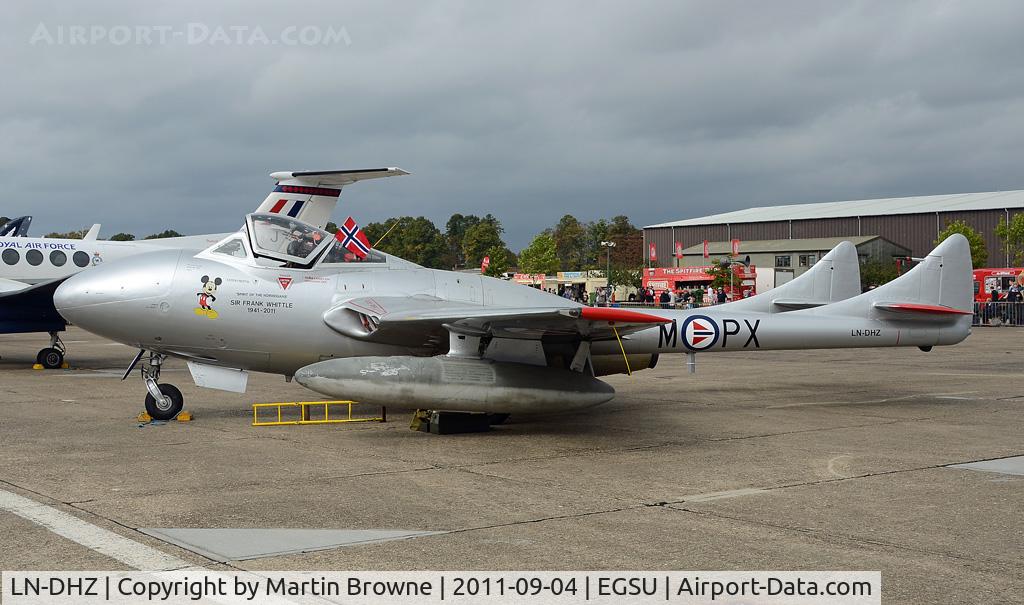 LN-DHZ, 1959 De Havilland (F+W Emmen) Vampire T55 (DH-115) C/N 990, DULL AND RAINY