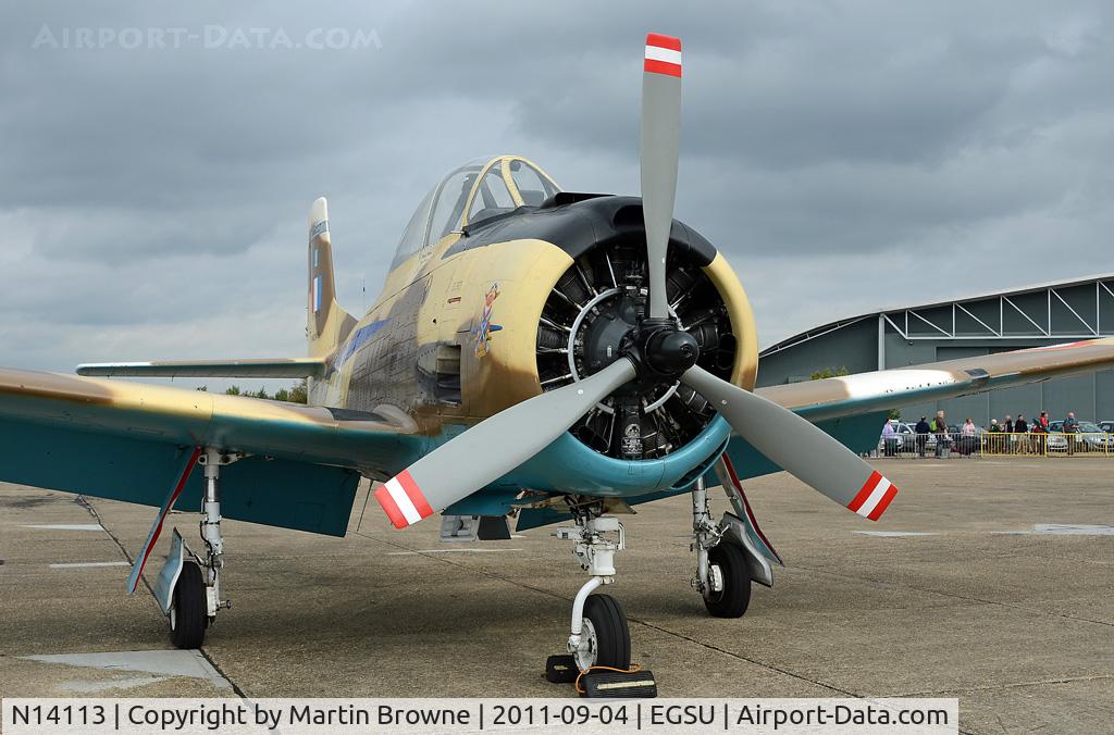 N14113, 1951 North American T-28A Fennec C/N 81-1, DULL AND RAINY DAY