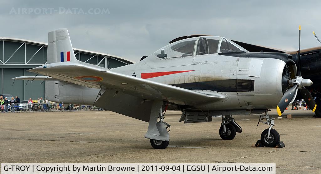 G-TROY, 1951 North American T-28A Trojan C/N 174-545, DULL AND RAINY DAY