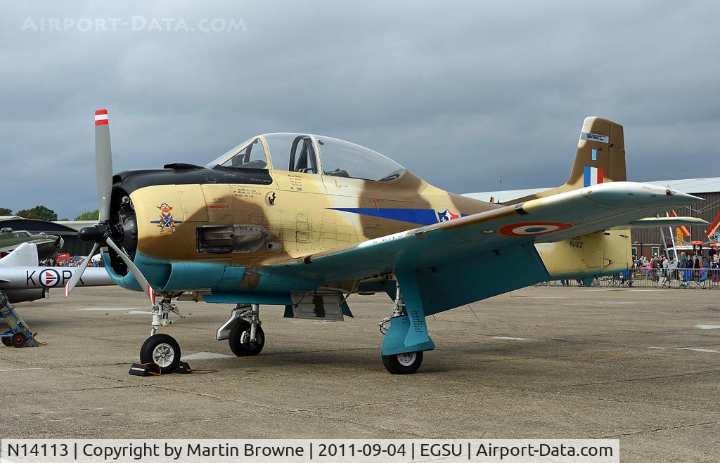 N14113, 1951 North American T-28A Fennec C/N 81-1, DULL AND RAINY