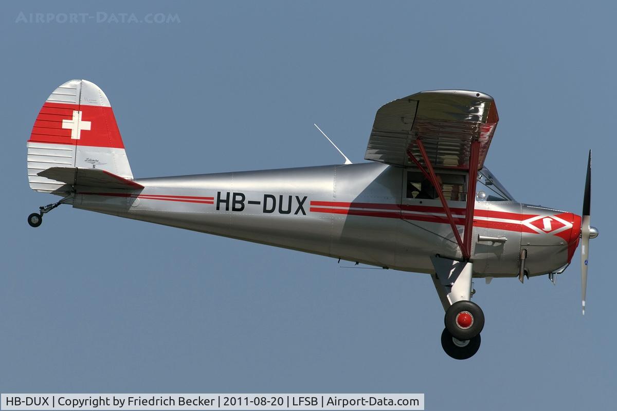 HB-DUX, 1946 Luscombe 8A C/N 2835, on final at Basel