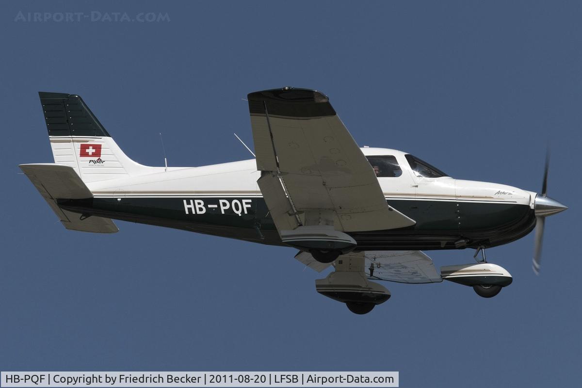 HB-PQF, 1997 Piper PA-28-181 Archer III C/N 28-43067, on final at Basel