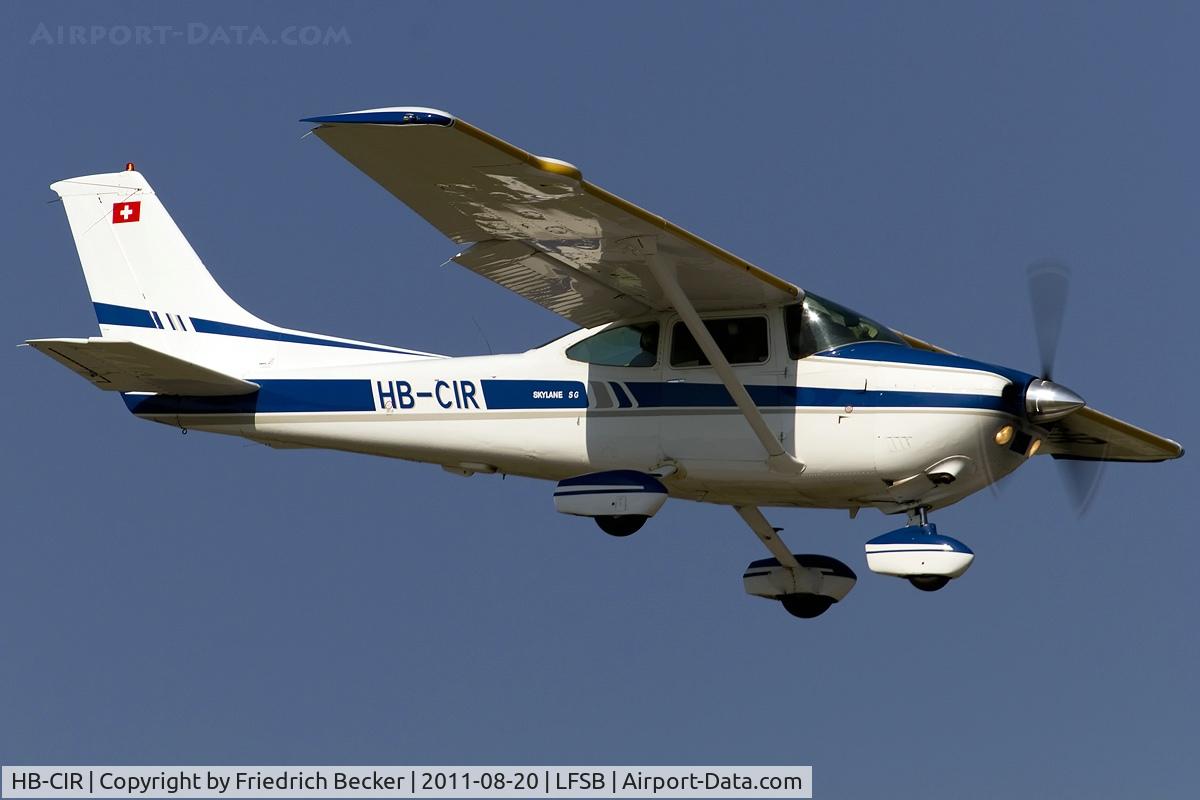 HB-CIR, 1978 Cessna 182Q Skylane C/N 182-66647, on final at Basel