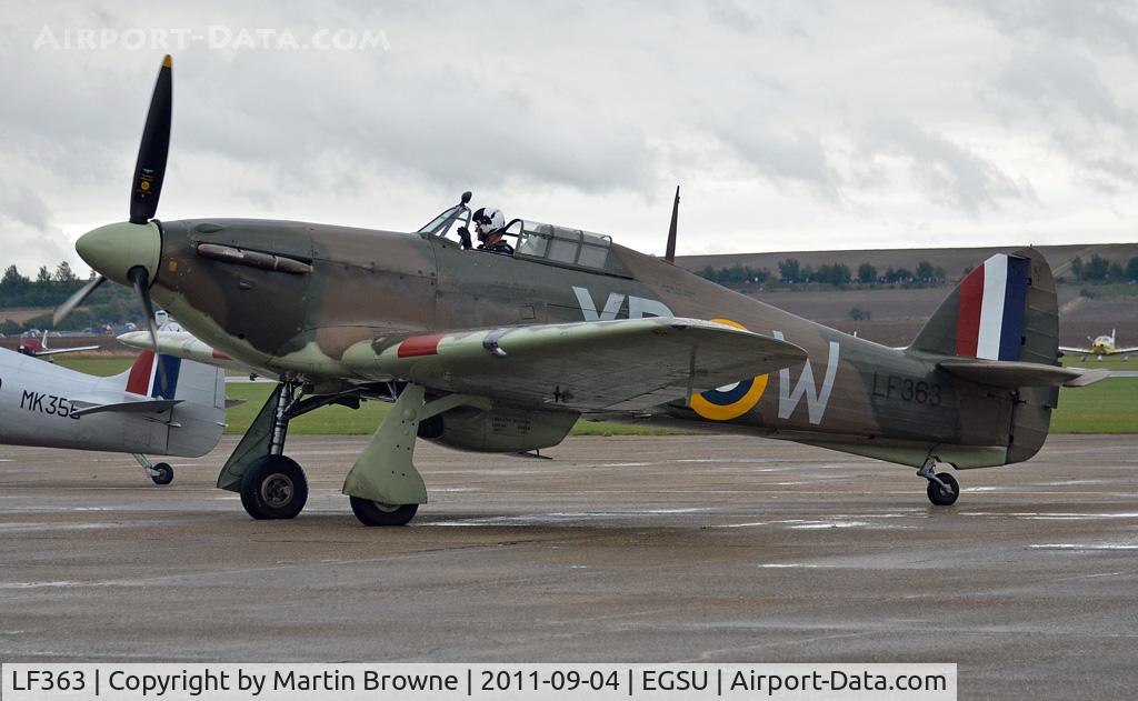 LF363, 1944 Hawker Hurricane IIC C/N 41H/469290, DULL AND RAINY