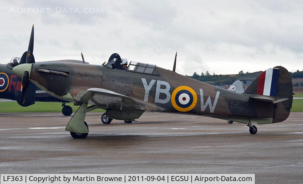 LF363, 1944 Hawker Hurricane IIC C/N 41H/469290, DULL AND RAINY