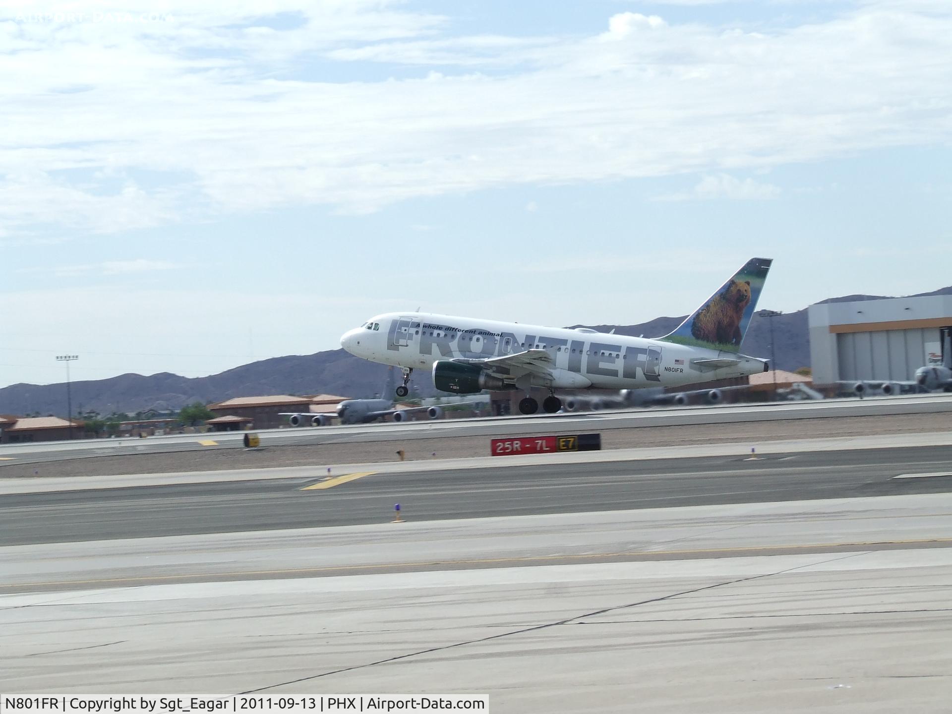 N801FR, 2003 Airbus A318-111 C/N 1939, More Frontier tail flash