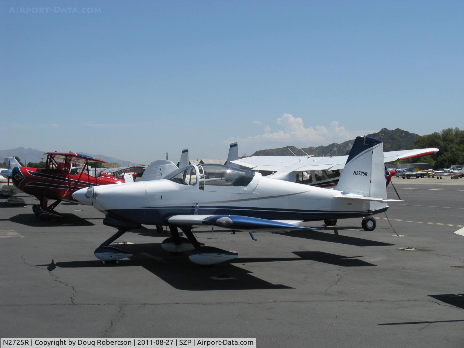N2725R, 2007 Vans RV-7A C/N 001 (N2725R), 2007 Weaver BECKHAM 1 VAN's RV-7A, Lycoming IO-360-B1B 180 Hp