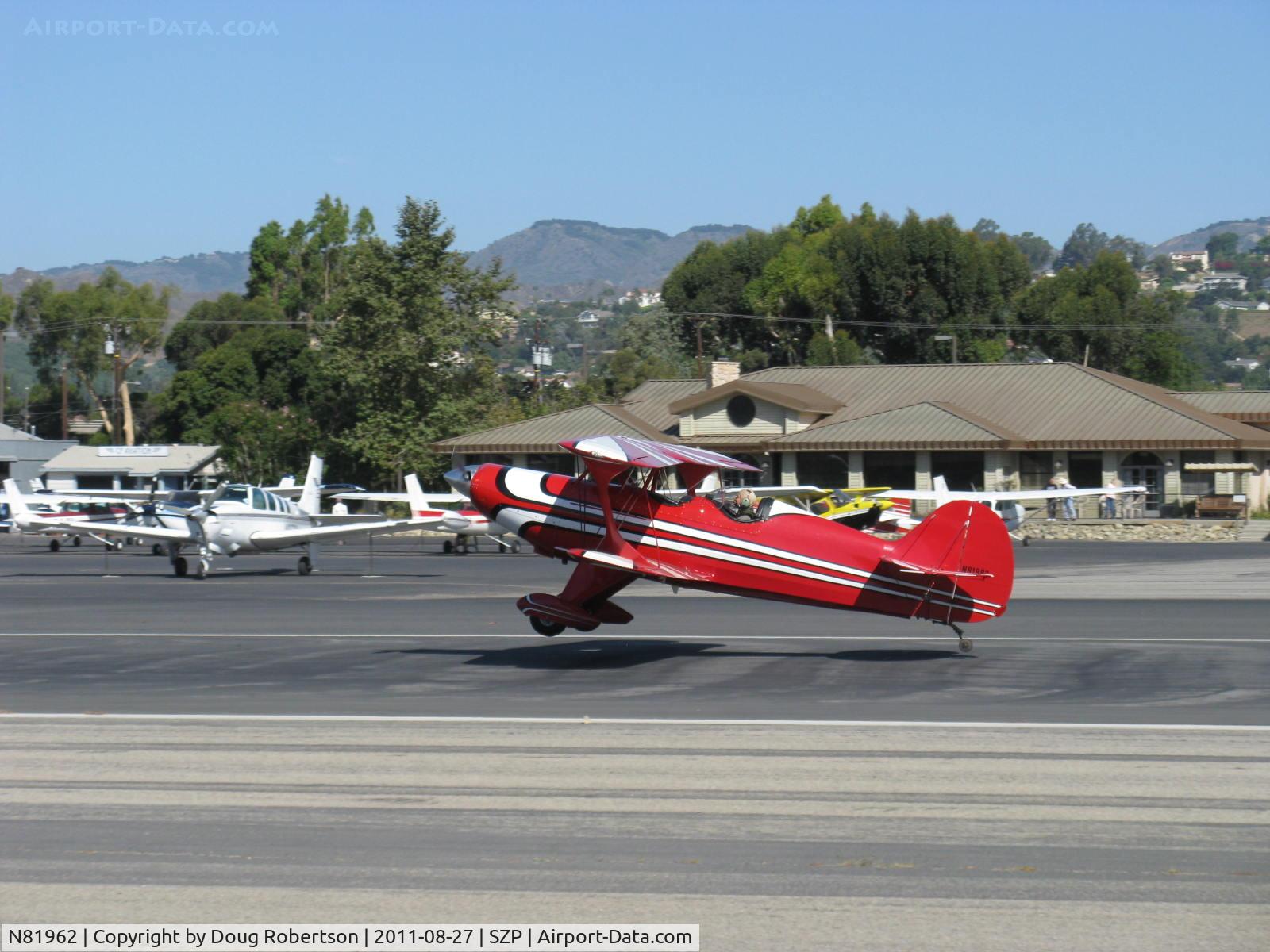 N81962, 1990 Steen Skybolt C/N 1 (N81962), 1990 Shull STEEN SKYBOLT, Lycoming O&VO-360 180 Hp, landing Rwy 22