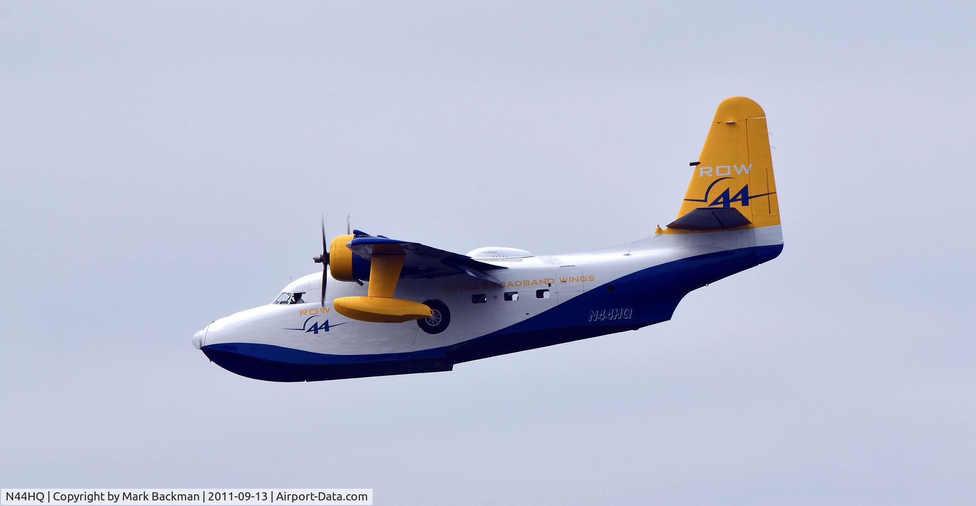 N44HQ, 1950 Grumman HU-16B Albatross C/N G-99, On final approach, Lake Union, Seattle, WA 091311. Nikon D7000, 70-300mm (450 effective).