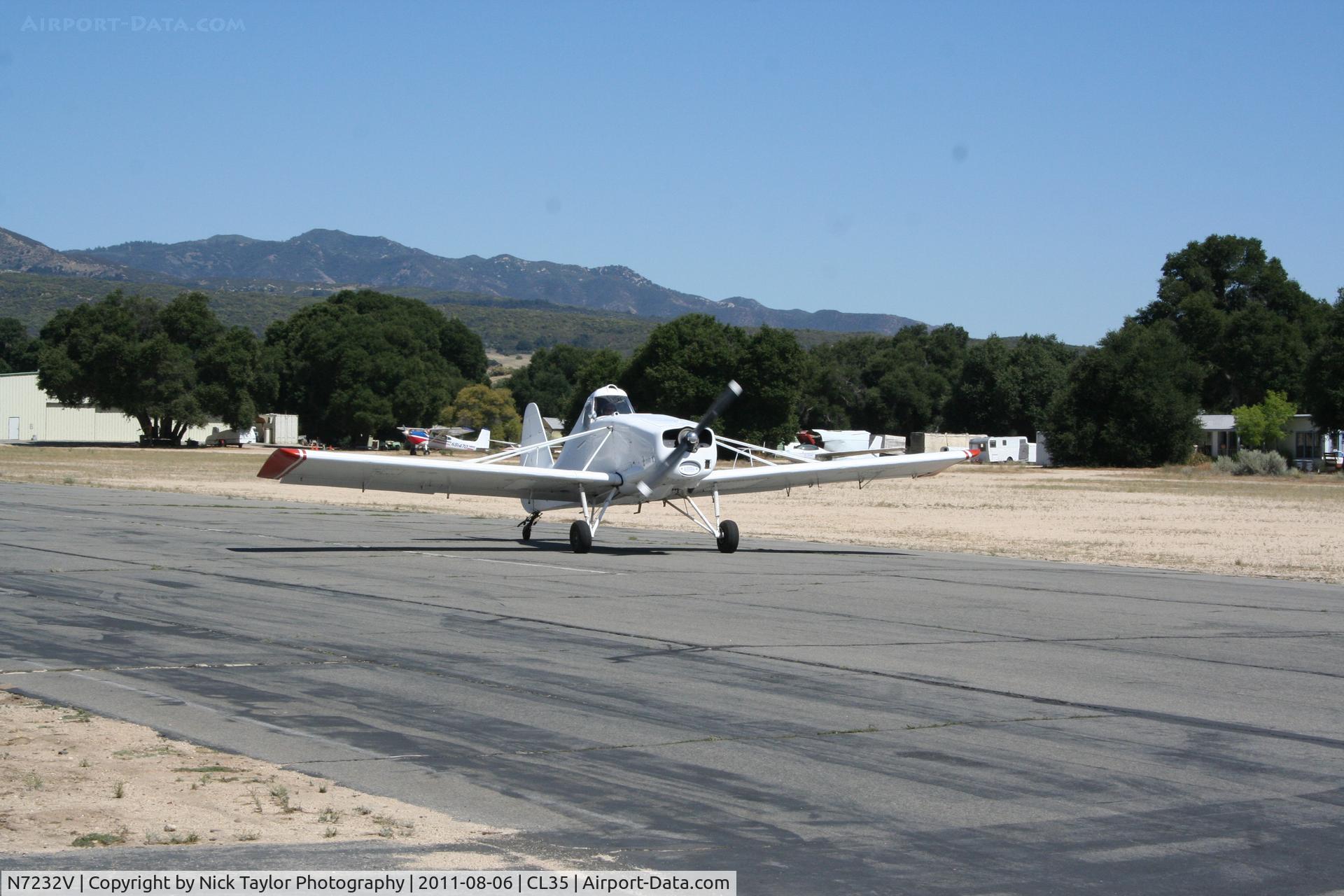 N7232V, 1966 Intermountain Callair A-9 C/N 1269, Ready to take another glider up