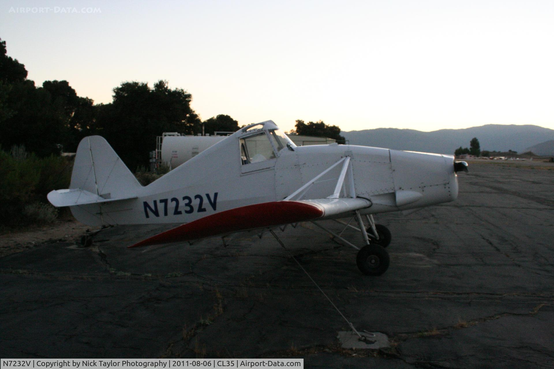 N7232V, 1966 Intermountain Callair A-9 C/N 1269, Done for the day