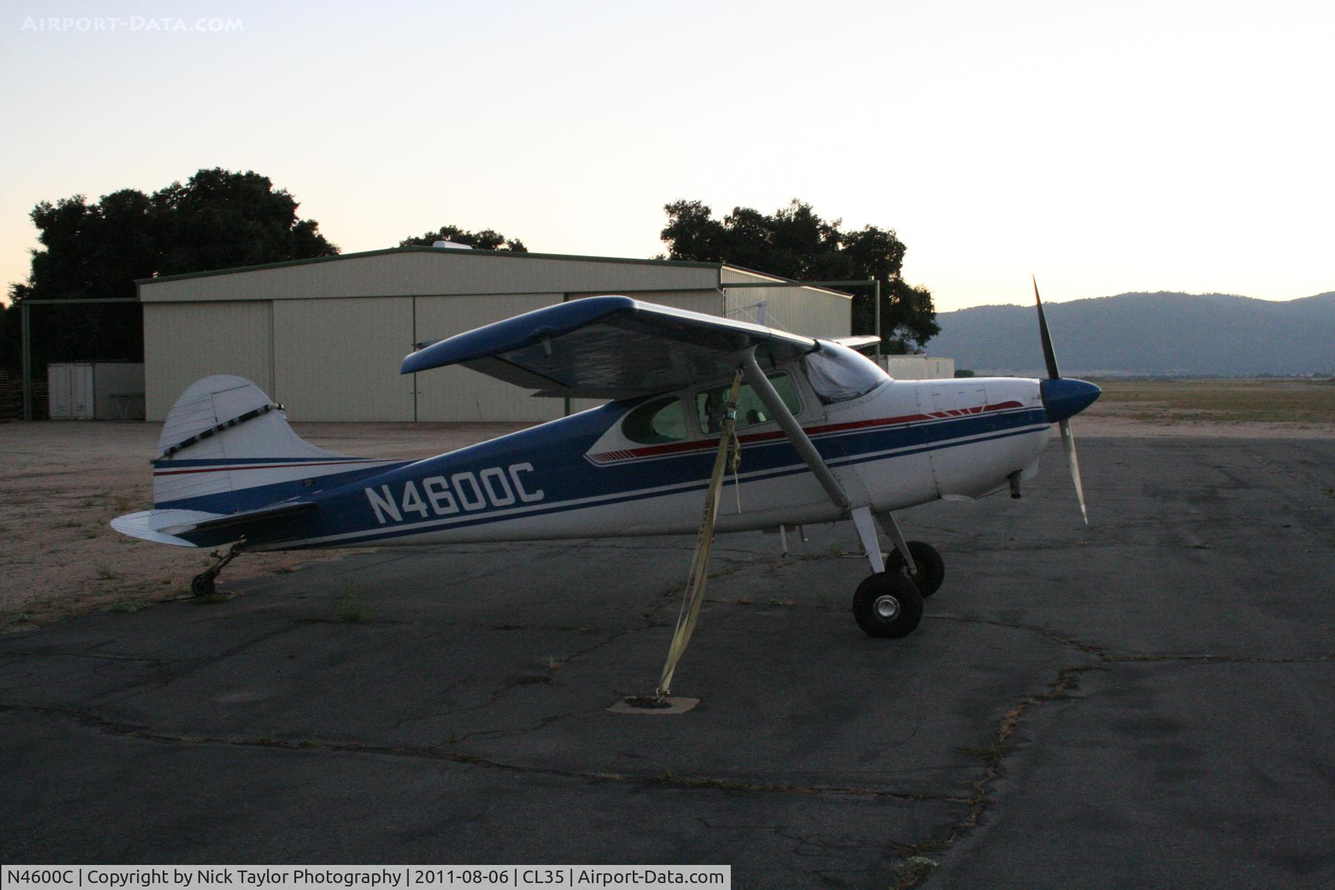 N4600C, 1953 Cessna 170B C/N 25544, C170 parked at Warner Springs