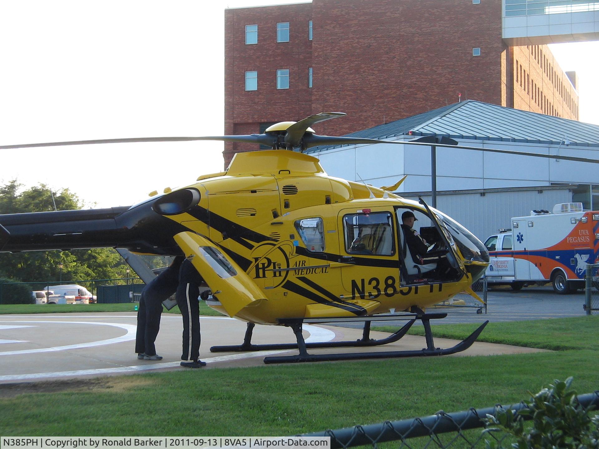 N385PH, 2008 Eurocopter EC-135P-2+ C/N 0670, UVA Hospital, VA