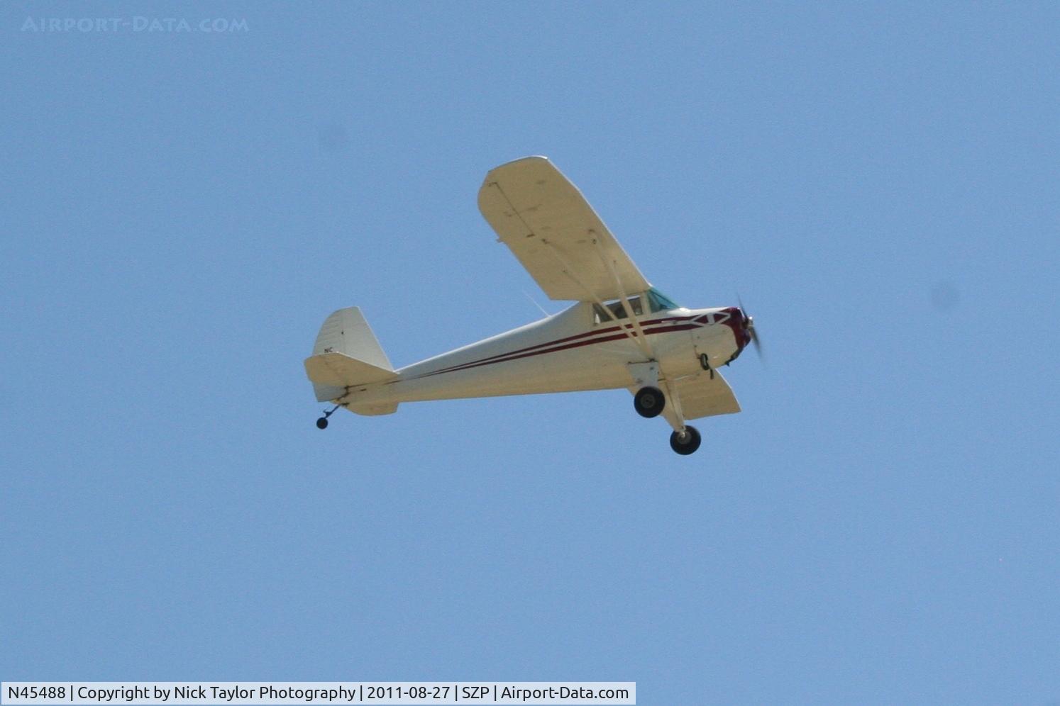 N45488, 1946 Luscombe 8A C/N 2015, Downwind