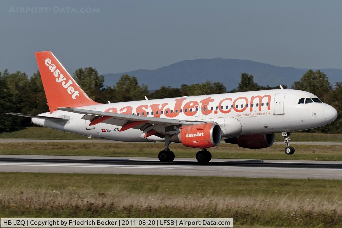 HB-JZQ, 2005 Airbus A319-111 C/N 2450, touchdown