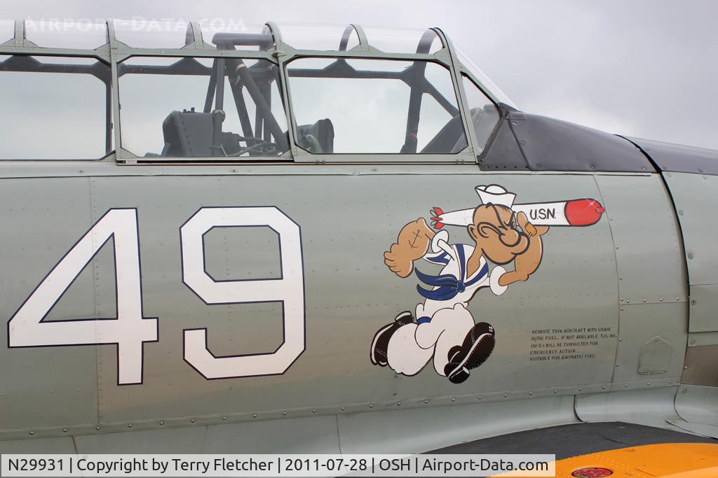 N29931, 1943 North American AT-6G Texan C/N 168-583 (49-3449), At 2011 Oshkosh