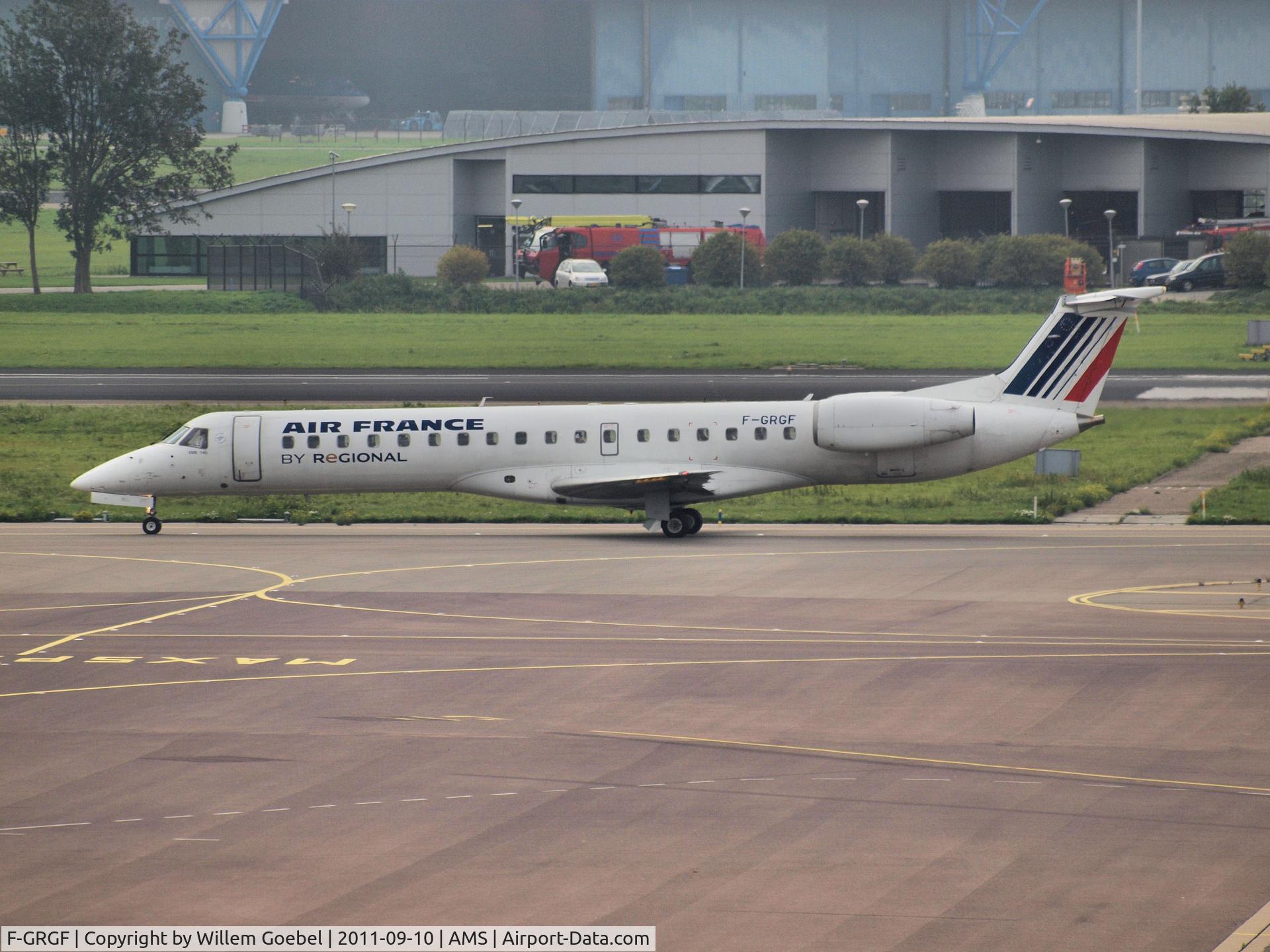 F-GRGF, 1998 Embraer EMB-145EU (ERJ-145EU) C/N 145050, Taxi to the runway of 