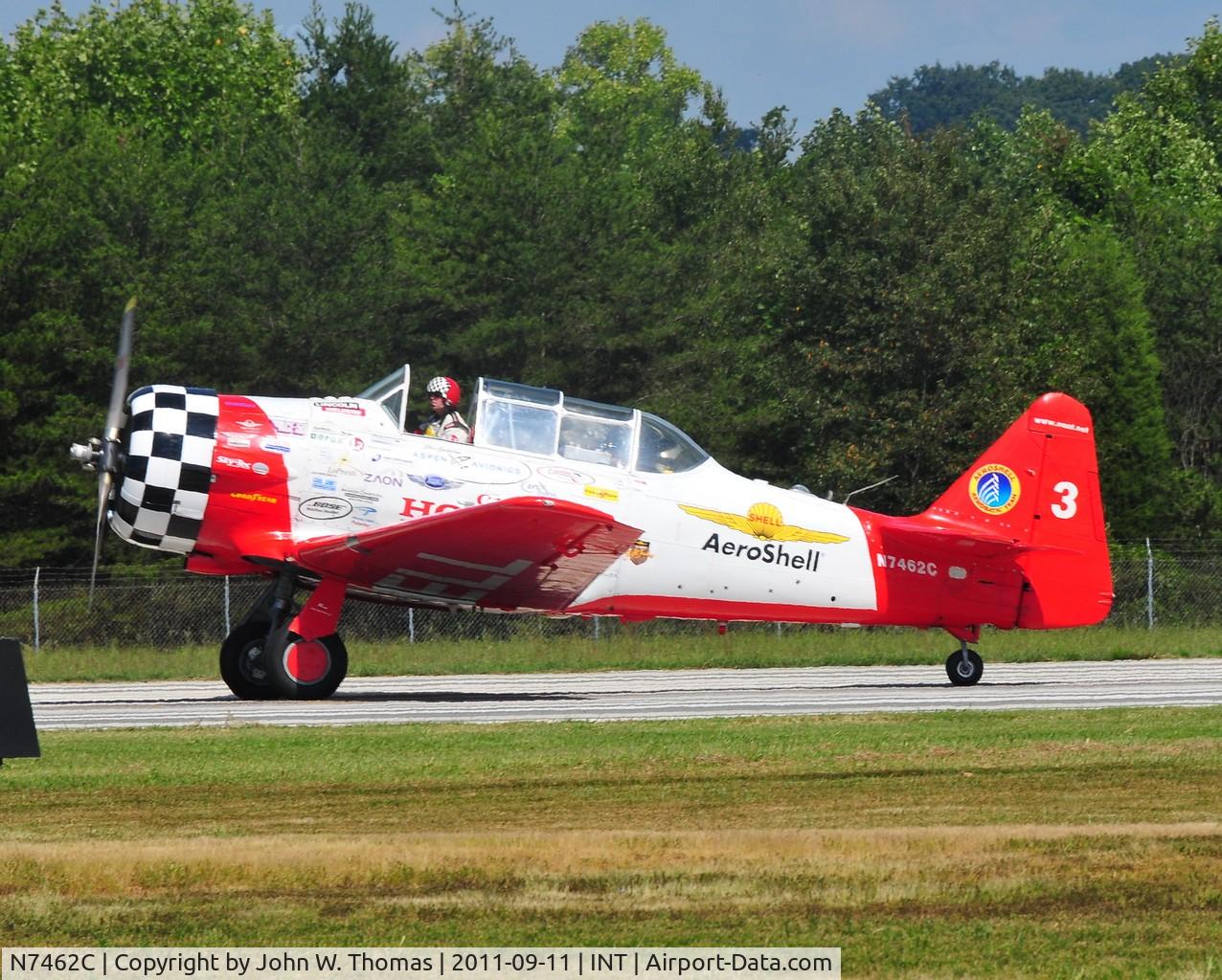 N7462C, North American AT-6B Texan C/N 121-43211, Winston Salem Airshow 2011