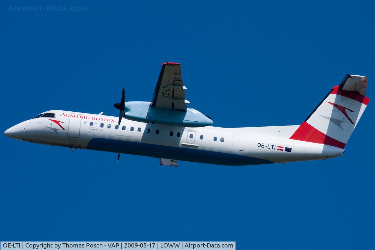 OE-LTI, 1997 De Havilland Canada DHC-8-314Q Dash 8 C/N 466, Austrian Arrows