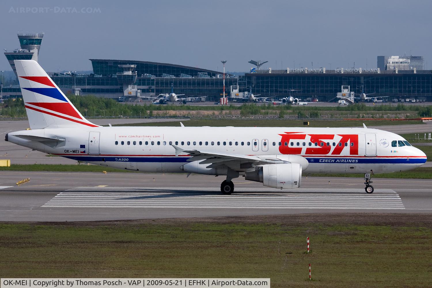 OK-MEI, 2007 Airbus A320-214 C/N 3060, CSA - Czech Airlines