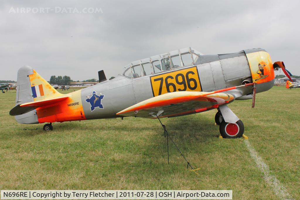 N696RE, North American AT-6C C/N 8813651, At 2011 Oshkosh