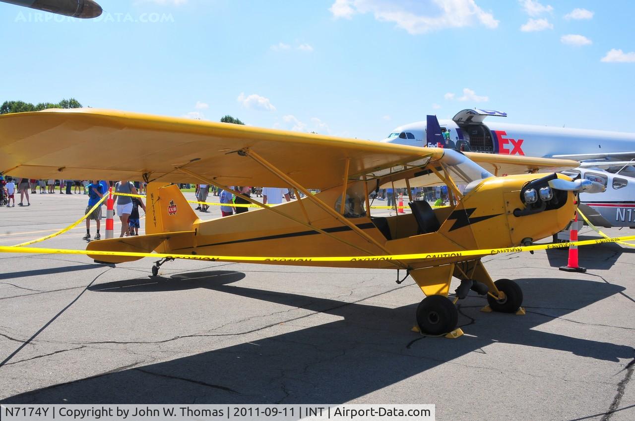N7174Y, 1940 Piper J3C-65 Cub C/N 5406, Winston Salem Airshow 2011