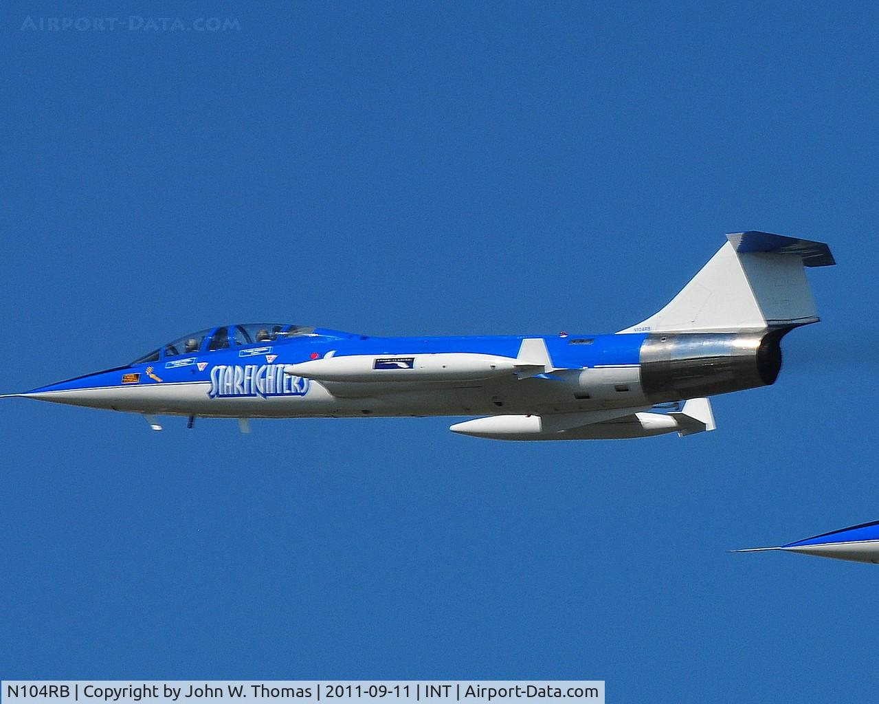 N104RB, 1962 Lockheed CF-104D Starfighter C/N 583A-5302, Winston Salem Airshow 2011