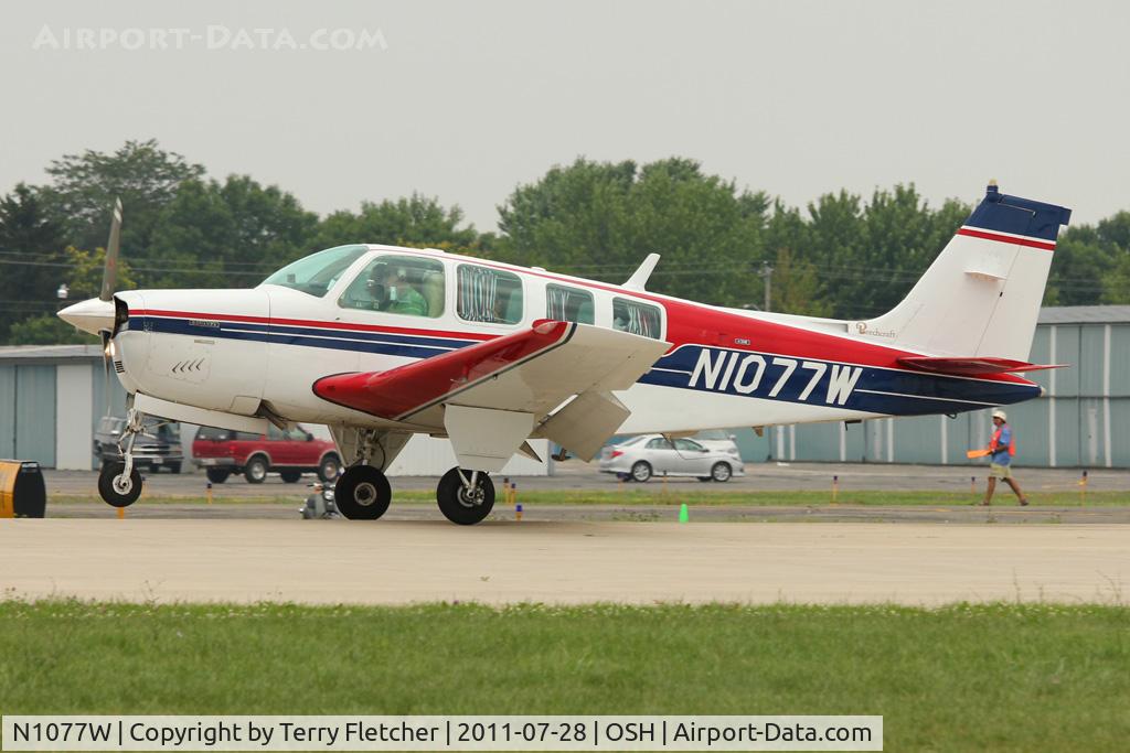 N1077W, 1973 Beech A36 Bonanza 36 C/N E-420, At 2011 Oshkosh