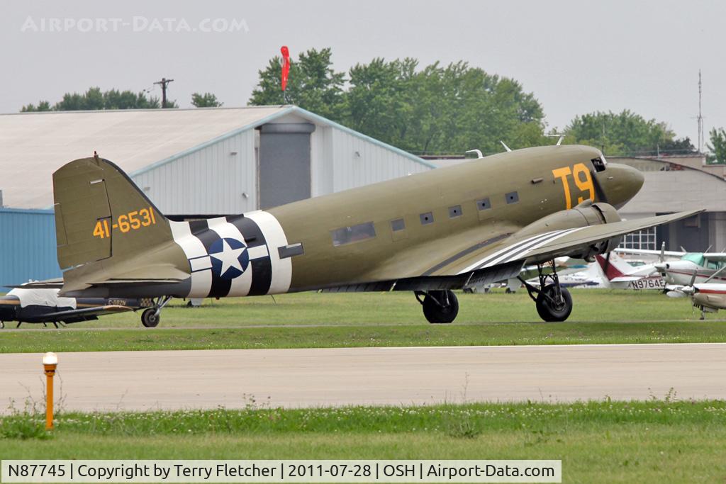 N87745, 1942 Douglas DC-3 C/N 6315, At 2011 Oshkosh
