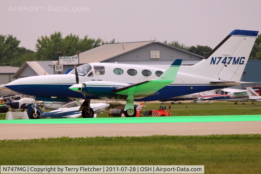 N747MG, 1981 Cessna 414A Chancellor C/N 414A0810, At 2011 Oshkosh