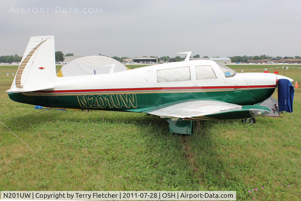 N201UW, 1977 Mooney M20J 201 C/N 24-0390, At 2011 Oshkosh
