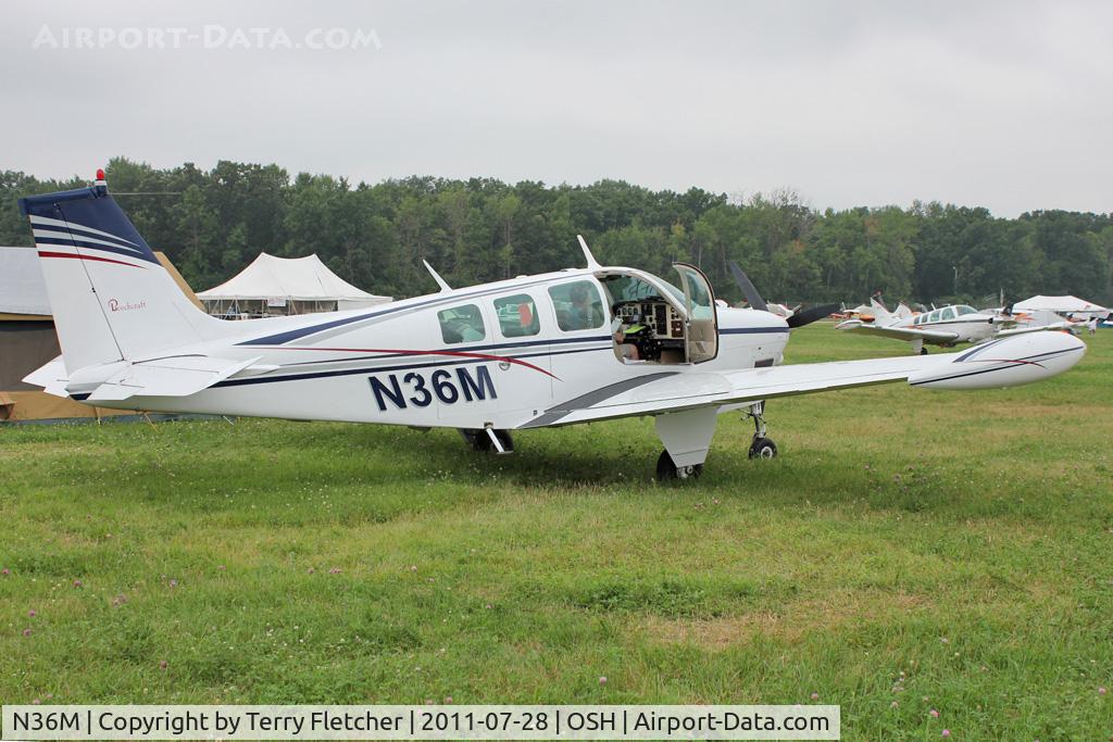 N36M, 1970 Beech A36 Bonanza 36 C/N E-206, At 2011 Oshkosh