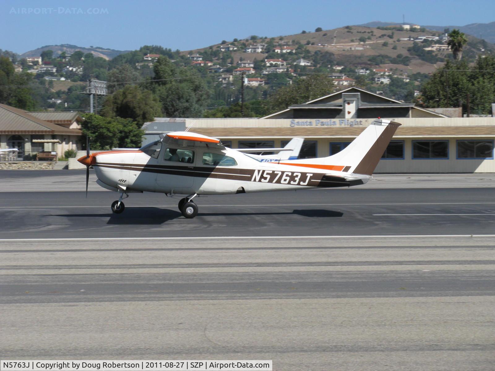 N5763J, 1971 Cessna 210K Centurion C/N 21059463, 1971 Cessna 210K CENTURION, Continental IO-520-L 300/285 Hp, landing Rwy 22