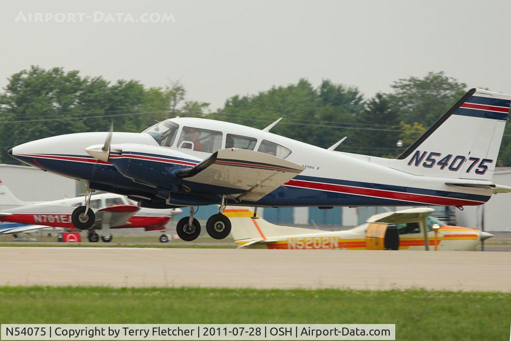N54075, 1974 Piper PA-23-250 Aztec C/N 27-7405385, At 2011 Oshkosh