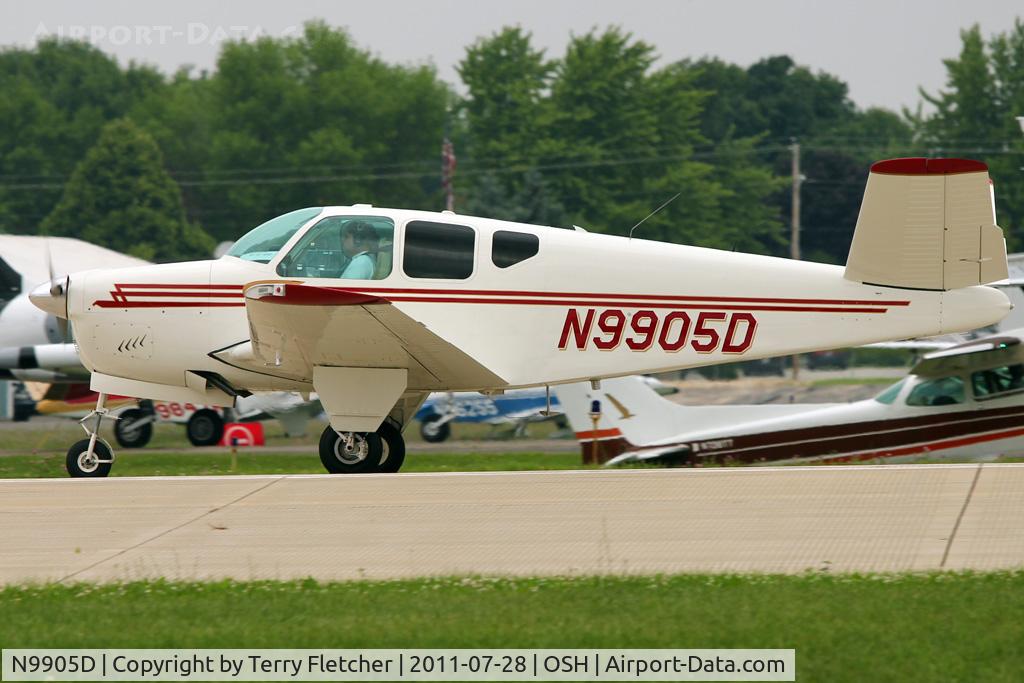 N9905D, 1959 Beech K35 Bonanza C/N D-5810, At 2011 Oshkosh