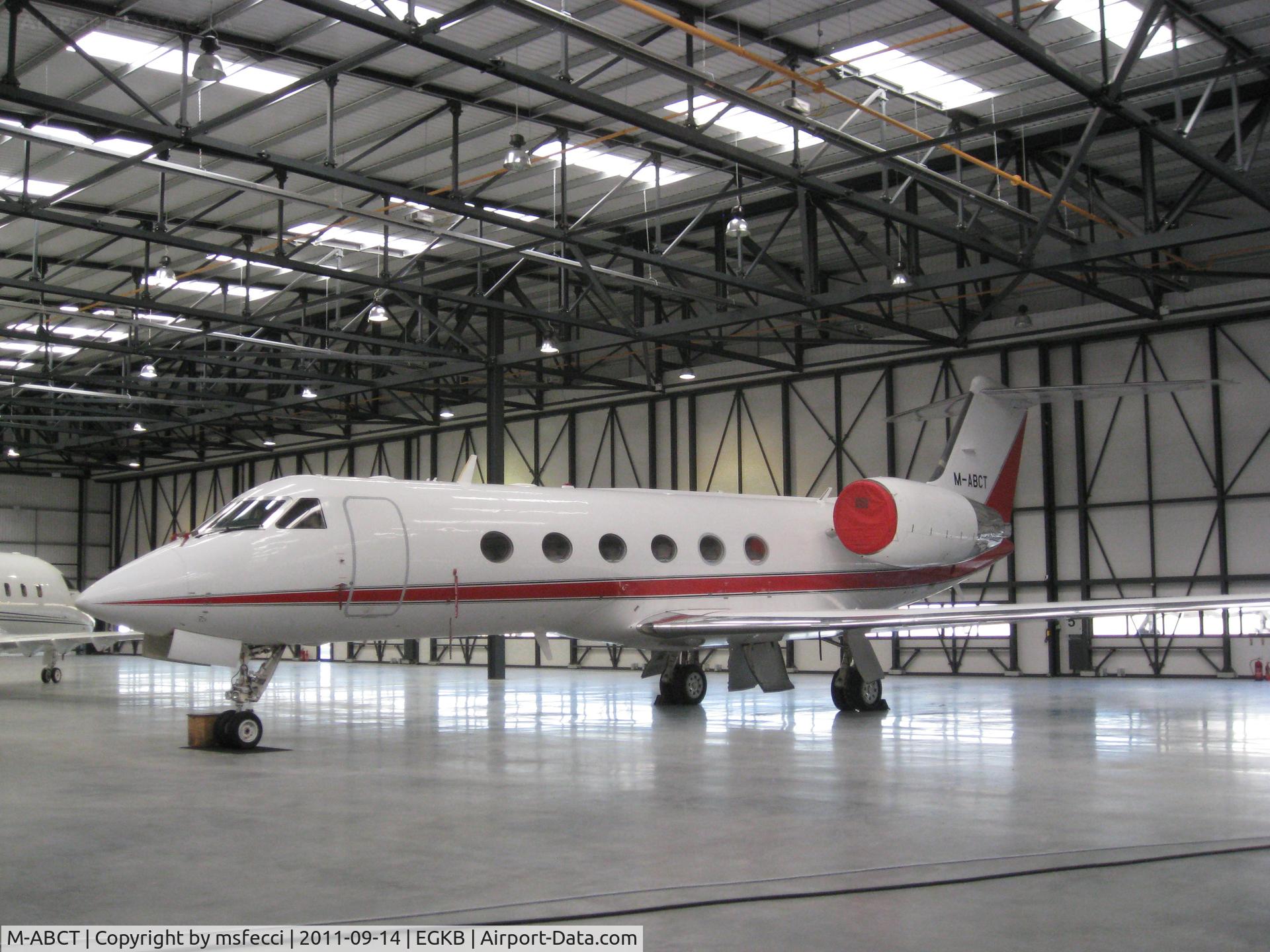 M-ABCT, Gulfstream Aerospace G-IV SP C/N 1402, Hangar Biggin Hill